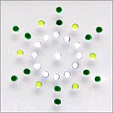 NBT 01 Starburst - Emerald and Clear Crystals
