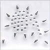 NBT 5 Spikey Teardrop - Clear Crystals